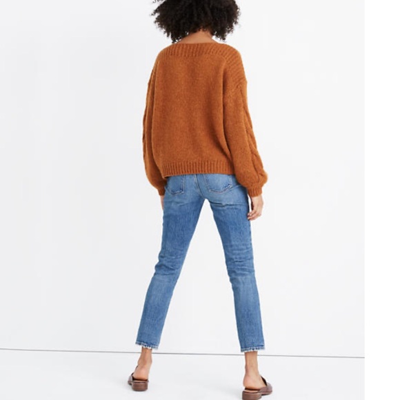 Madewell Cable-Sleeve Boatneck Sweater XXS - Picture 2 of 11